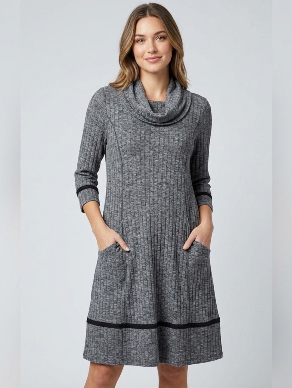 Gray Midi Dress